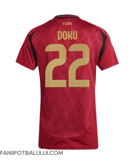 Belgia Jeremy Doku #22 Echipament de Fotbal Replică European 2024 Femei Acasa